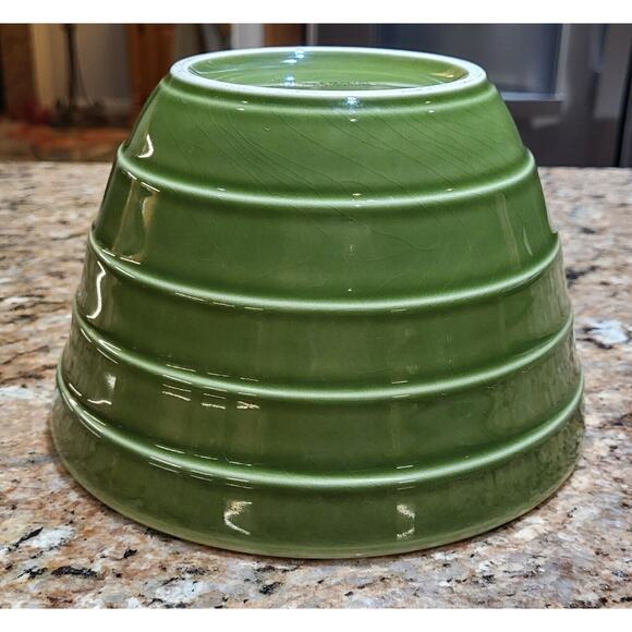 Crate & Barrel Green Bowl 7" D and 4 1/2" Tall - Portugal - Picture 10 of 16